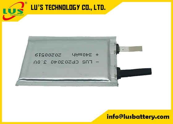 CP203040 dünne Lithium-Batterie 3.0v 340mah für aufspürbaren intelligenten Aufkleber