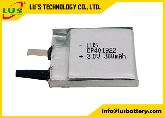 Primärlithium-batterie-ultra dünne Batterie Limno2 CP401922 3.0V 300mah
