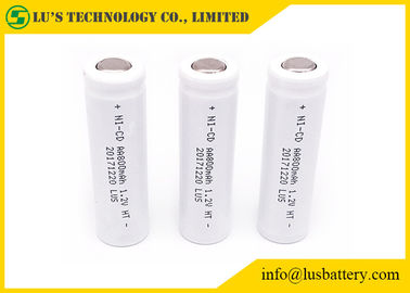 Hohe Temperatur der Ni-CD-AA800mah 1,2 Volt-Nickel-Cadmiumbatterie energiesparendes kundengebundenes PVC