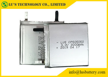 3,0 Batterie-dünne Zellart v-Lithium-Batterie-CP505050 3000mah Limno2