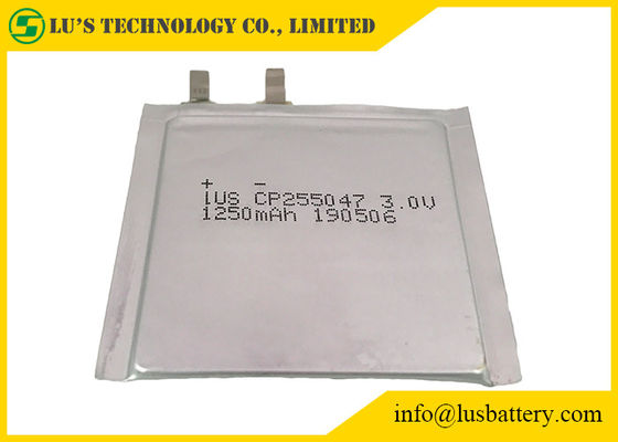 Dünne Lithium-Batterie CP255047 3.0V 1200mah ultra