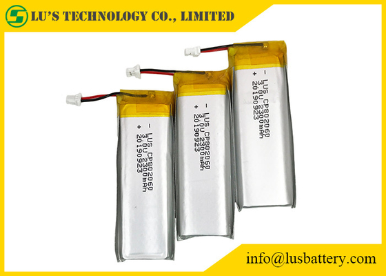 dünne Batterie 10mA prismatisches CP802060 3.0V 2300mah ultra für Zivilisten RFID