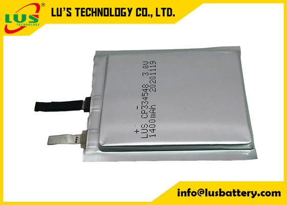 LP334548 1400mah nicht wiederaufladbare Reihe der Lithium-Polymer-Batterie-3V CP334547 Limno2