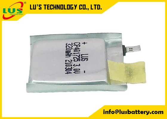 Lithium-Polymer-Batterie der GPS-Beutel-der Zellenlimno2 Batterie-3.0V CP401725 für PWB-Montage