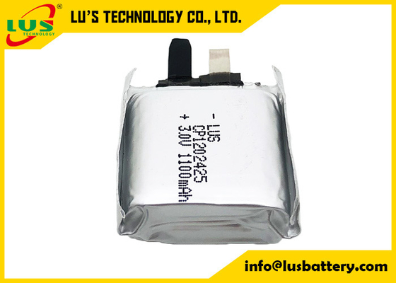 Des Beutel-CP1202425 dünne Zelle Lithium-Mangan-der Batterie-3V 1100mah ultra für PWB-Montage