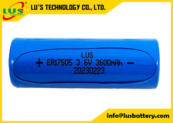 ER17505 Größe A 3.6V 3.6Ah Nicht wiederaufladbare Batterie 17505 ER17505 Li-SOCl2 Zylinderbatterie