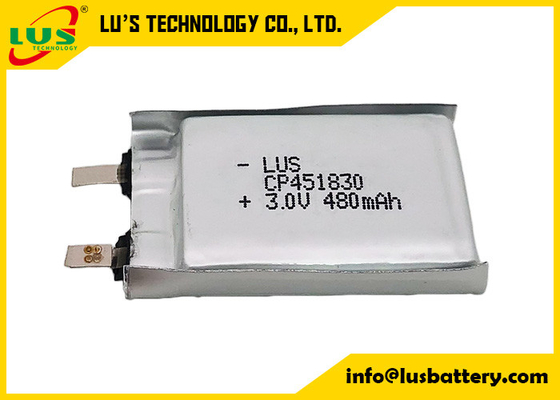 Ultra dick 480mAh Batterie für Massager Primäre Lithiumbatterien 3V Soft Batterie 480mAh CP451830 für E-Call-System