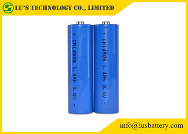 Mangan-Dioxid-Batterie 3V 1400mah 1500mah 1600mah des Lithium-CR14505