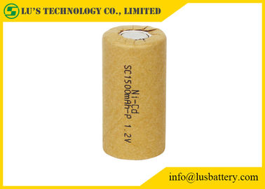 NI-CD 1,2 V 1500mah Nickel-Cadmiumbatterie-zylinderförmiger Batterie-Satz