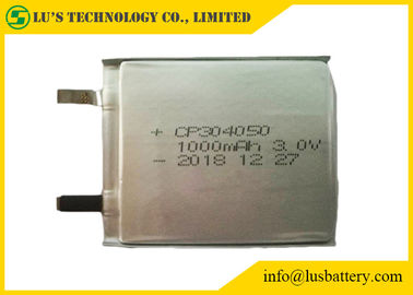 Ultra dünne Wegwerfbeutel-Zelle der batterie-CP304050 3.0V 1000mAh