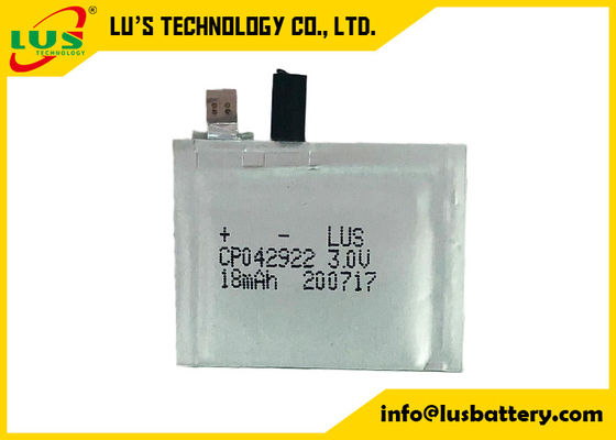 Wegwerfhohe Sicherheit CP042922 18mAh Lithium-Batterie-3v Limno2