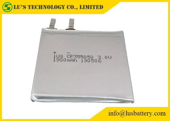 Flache Lithium-Batterie Cp355050 3.0v 1900mah für IOT-Lösungen