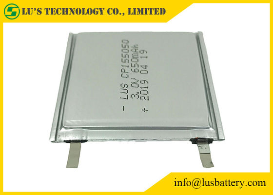 Lithium-Batterien 650mah Cp155050 3,0 V für IOT-Lösung