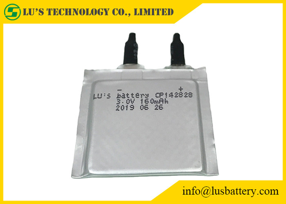 Nicht wiederaufladbare flexible LiMnO2 Batterie 160mah CP142828 verpackte weich