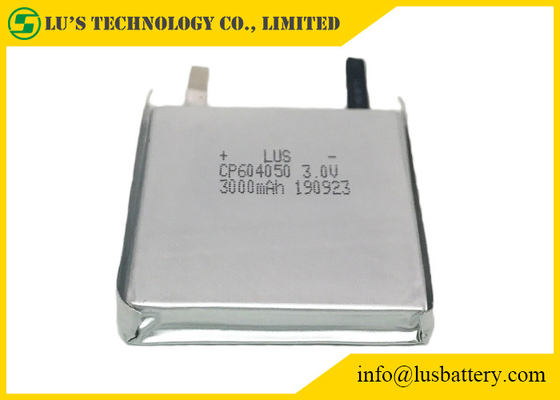 RFID-flexible Wegwerflithium-batterie CP604050 3V 3000mah