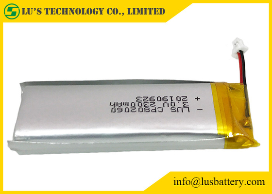 Ultra dünne zylinderförmige Mangan-Batterie 3V 2300mAh des Lithium-CP802060