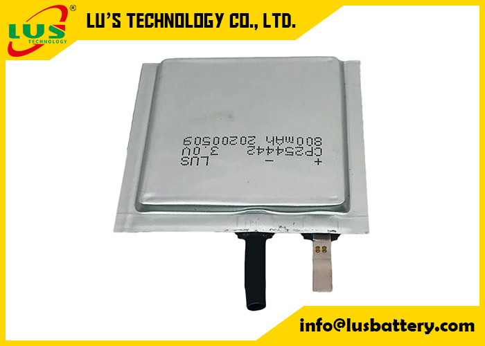 Ultra dünne Batterie 3.0V LiMnO2 Batterie-CP254442 800mah Lipo für RFID-Verschluss-Gerät