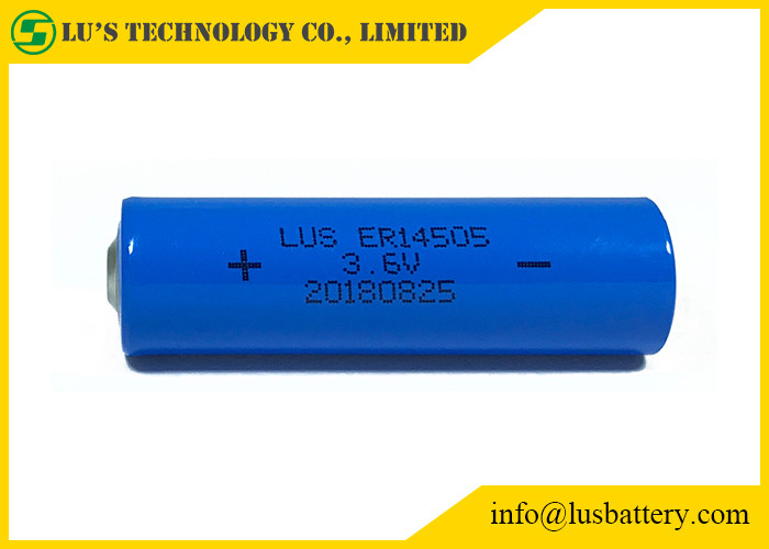 Gewundene Lithium-Thionylchlorid-Batterie der Zellener14505 AA 3,6 V Lithium-Batterie-2400mah