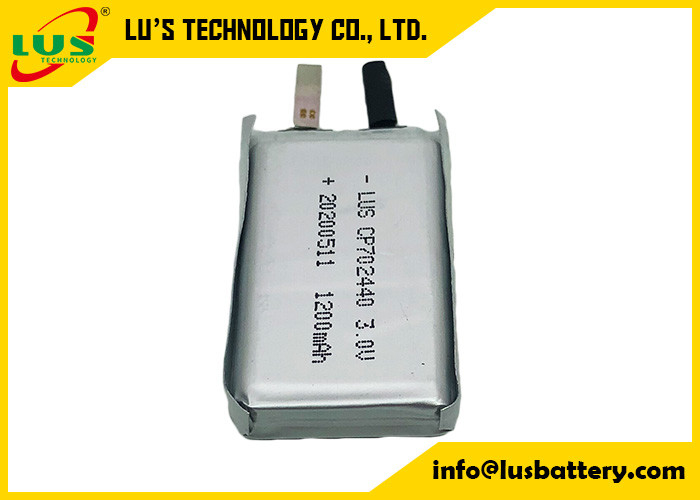 Batterie-ultra dünne Zelle 3.0V 1500mAh CP702440 LiMnO2 für tragbares hörendes Gerät
