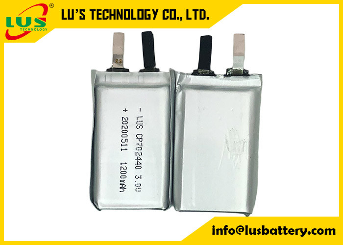 Batterie-ultra dünne Zelle 3.0V 1500mAh CP702440 LiMnO2 für tragbares hörendes Gerät