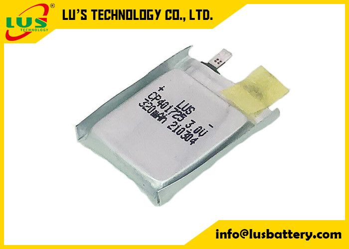 Lithium-Polymer-Batterie der GPS-Beutel-der Zellenlimno2 Batterie-3.0V CP401725 für PWB-Montage