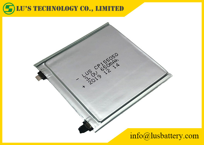 3 Volt 420mAh verdünnen ultra dünne Batterie 105050 3V der Zellencp105050 1.0mm Li Mno 2