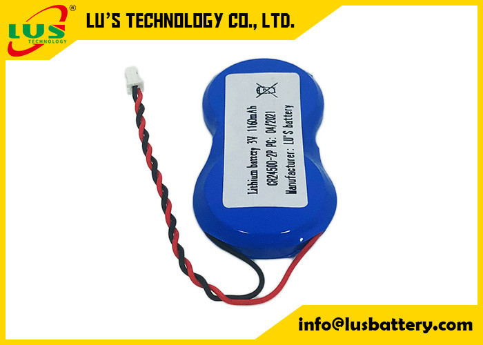 CR2450-2P 3V 1200mah Batterie-Art Lithium-Metallbatterien IMOS 1P2-A1