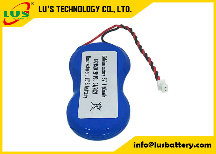 CR2450-2P 3V 1200mah Batterie-Art Lithium-Metallbatterien IMOS 1P2-A1