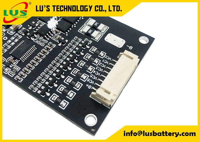 18650 Batterie BMS 7s 20A mit Verbindungsstück kundengebundener Software 7S 15A 24V 29.4V PCBA