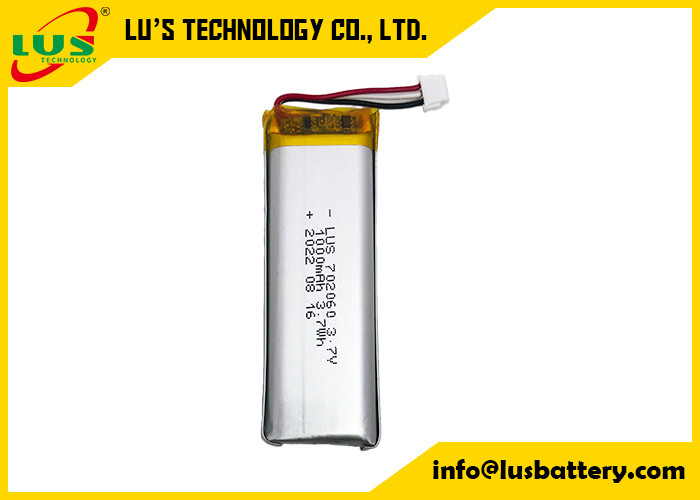 Lithium Ion Battery For Car Tracker Li Poly Batterys 3.7V LP702060 1000mah der hohen Temperatur