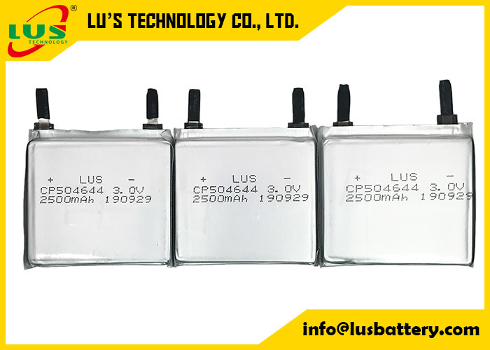 CP504644 Primäre Lithiumzelle 3V 2500mAh ultradünne Batterie für IOT-Produkte