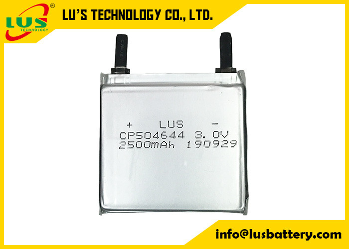 CP504644 Primäre Lithiumzelle 3V 2500mAh ultradünne Batterie für IOT-Produkte