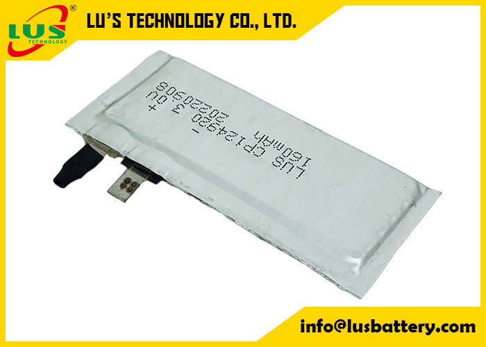 Flexibler 3V 160 Mah Super Thin Cell For Schutzhelm CP124920 LiMnO2 Lithium-Batterie-