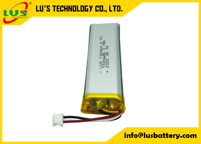 LP702060 Li Ion Polymer Rechargeable Battery 3.7V 1 ah mit PCM für intelligenten Entwurf