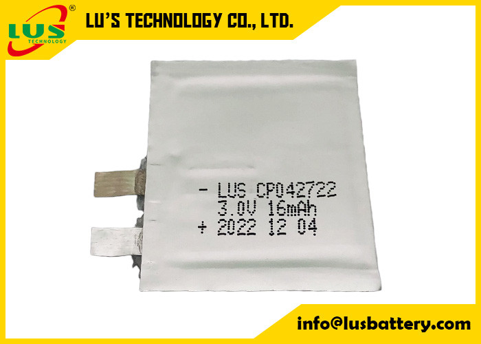 Weiches verpacktes dünnes Papiervolt CP042722 CP042922 CP042822 Lis MnO2 der Batterie-16mah Batterie-3,0