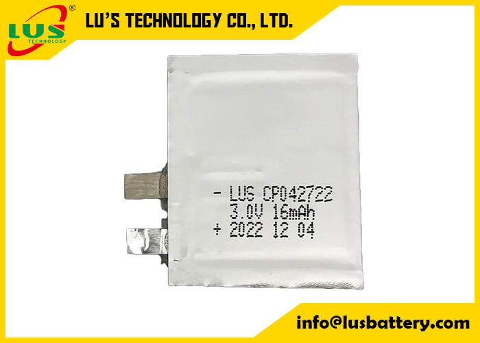 Weiches verpacktes dünnes Papiervolt CP042722 CP042922 CP042822 Lis MnO2 der Batterie-16mah Batterie-3,0