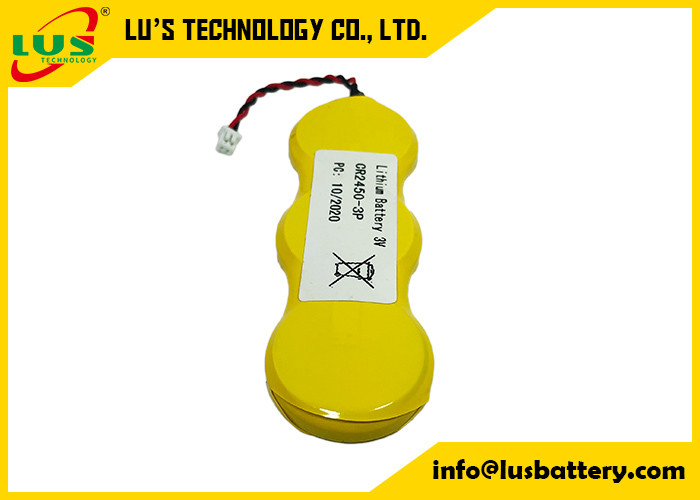 des Knopf-1800mah Münzen-Batterien Zellbatterie-des Satz-3P CR2450 3V für Elektronik-Aufkleber SES