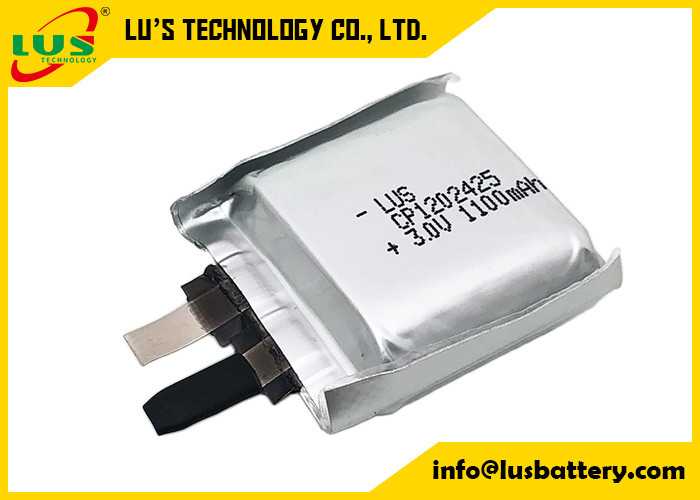 Des Beutel-CP1202425 dünne Zelle Lithium-Mangan-der Batterie-3V 1100mah ultra für PWB-Montage