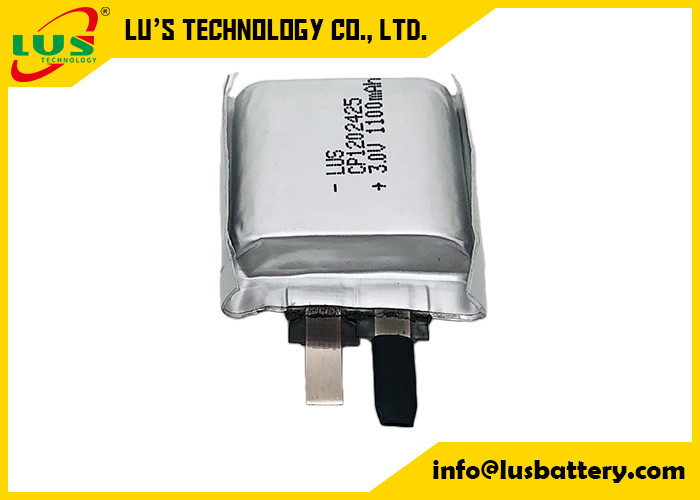 Des Beutel-CP1202425 dünne Zelle Lithium-Mangan-der Batterie-3V 1100mah ultra für PWB-Montage