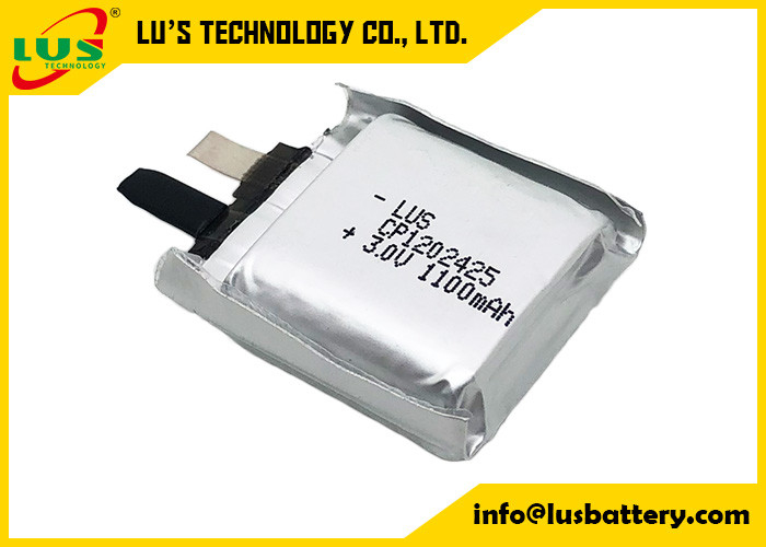 Des Beutel-CP1202425 dünne Zelle Lithium-Mangan-der Batterie-3V 1100mah ultra für PWB-Montage