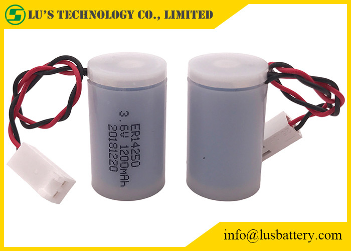 Wegwerf-ER14250 Größen-Kunststoffkoffer der Lithium-Batterie-3,6 V 1200mA 1/2AA für Wasserzähler