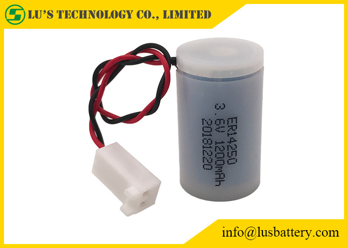Wegwerf-ER14250 Größen-Kunststoffkoffer der Lithium-Batterie-3,6 V 1200mA 1/2AA für Wasserzähler