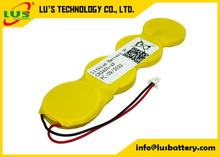 Lithium-Knopfzellen CR2450 2400mah 3v prägen Zellsatz für intelligente Umbauten