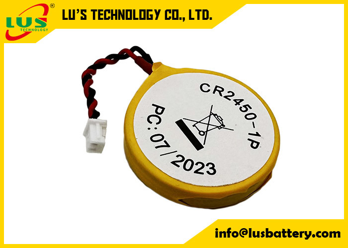 Münzenbatterien Cmos Cr2450 1p 2p 3p des Lithium-CR2450 Lithium-Batterie-Satz mit Drähten und Verbindungsstück