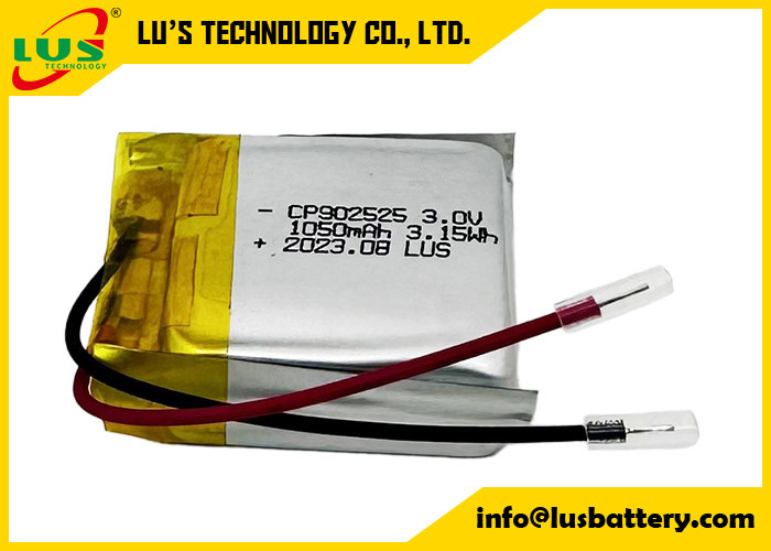 Flexible 3,0 V Lithium-Ionen-Batterie für digitale Geräte CP902525 CP902222 CP903030