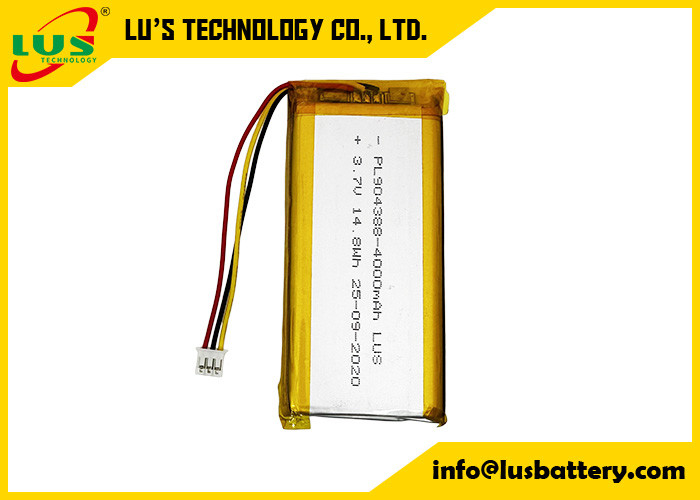 Lithium-Polymer-Batterie 3,7V 4000mAh LP904388 14,8Wh 3,7v 4000mAh Li-Ionen-Batterie 904388