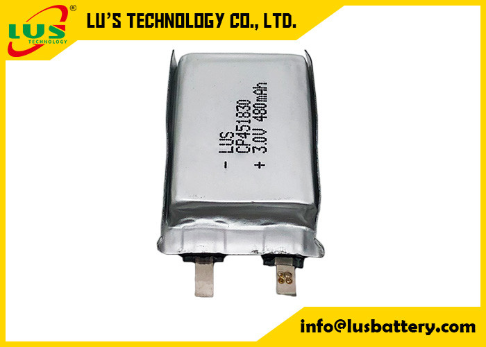 Ultra dick 480mAh Batterie für Massager Primäre Lithiumbatterien 3V Soft Batterie 480mAh CP451830 für E-Call-System