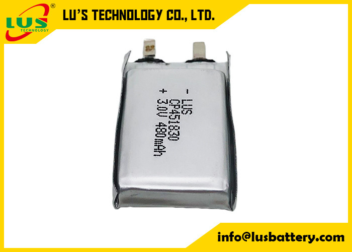 Ultra dick 480mAh Batterie für Massager Primäre Lithiumbatterien 3V Soft Batterie 480mAh CP451830 für E-Call-System