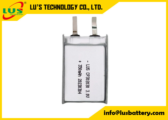 Primäre Lithium-Ionen-Polymer-Batterie CP302030 CP203830 Li Mno2-Batterie 3,0 V 350 mAh für Tag-Gerät