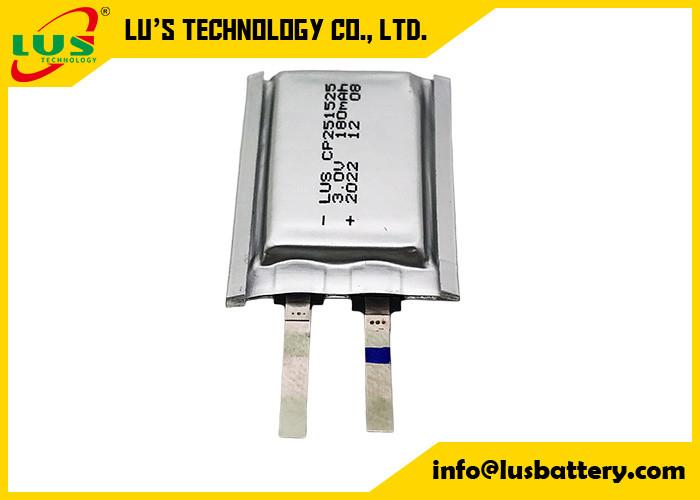 LiMnO2 Ultra Dünnzelle 3V CP251525 Batterie 150mah Lithium-Mangandioxidzelle 3,0 Volt Batterie